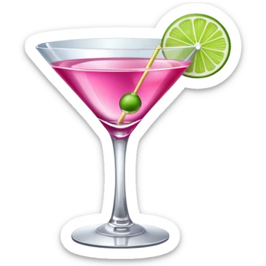 cosmopolitan with a twist of lime sticker