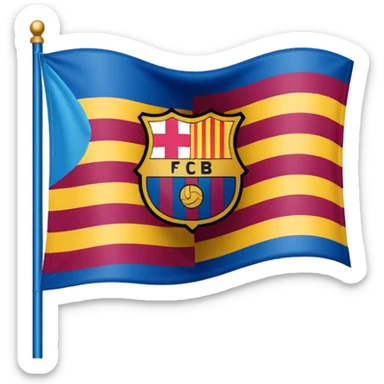 Create FC Barcelona flag emoji sticker