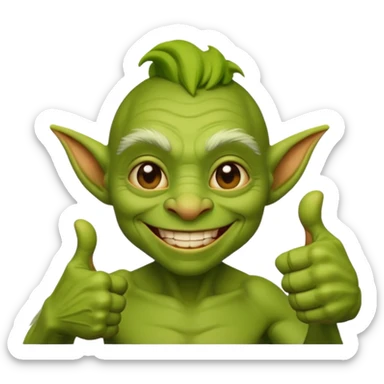 goblin thumbs up sticker