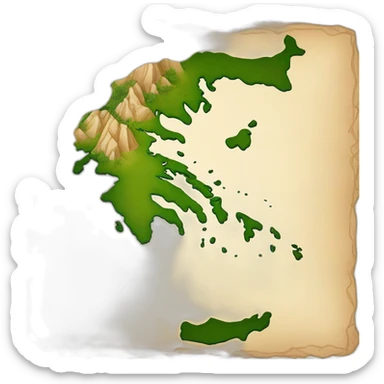 map of greece sticker