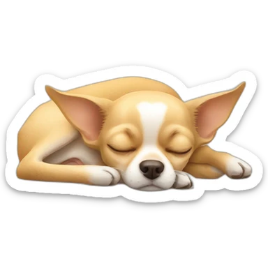 chihuahua sleeping sticker