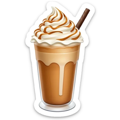 Caramel frappe sticker