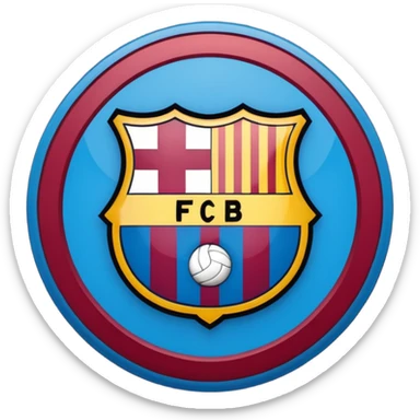 Fc barcalona logo sticker