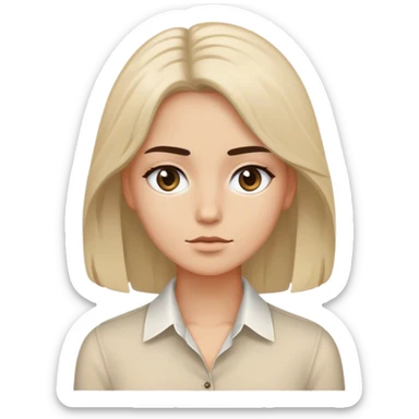 Chat avec une tête blanche noir et beige  sticker