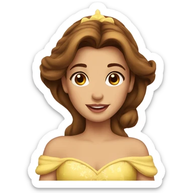 Princess belle sticker