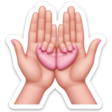 Pinky promise like two hands with pinkies interlocked  sticker