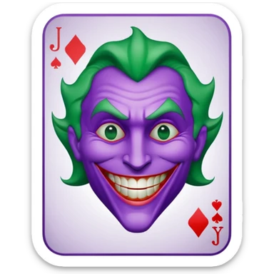 joker's calling card sticker