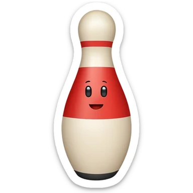 a bowling pin sticker