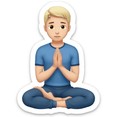 a man who bend the knee sticker