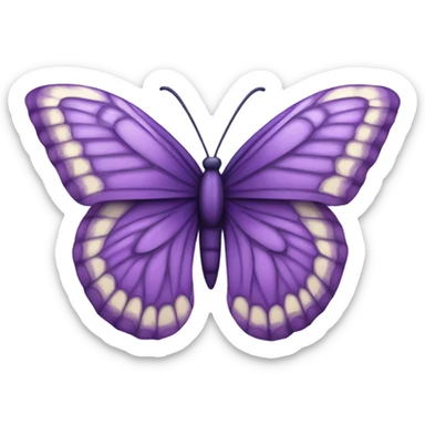 Purple butterfly  sticker