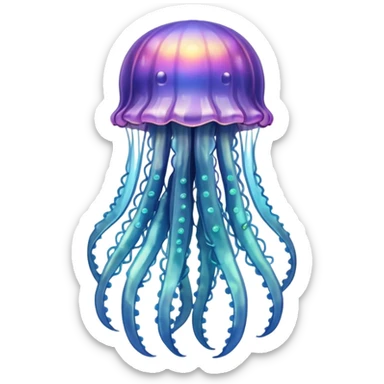 a beautiful jellyfish with a medieval design, medieval coat of arms style, heraldic elements, shield background, elegant and regal sticker
