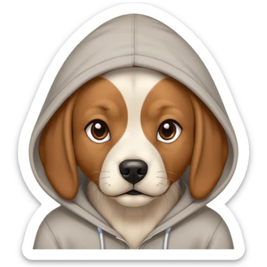 Dog a hoodie sticker