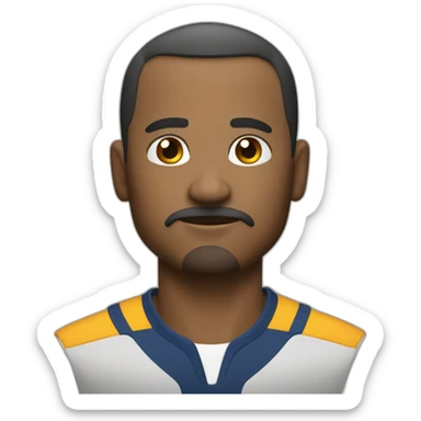 strict and well trained coach sticker