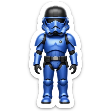 a blueberry star wars death trooper sticker