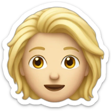 un blond qui rigole sticker