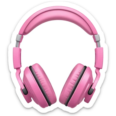 Audífonos rosas sticker