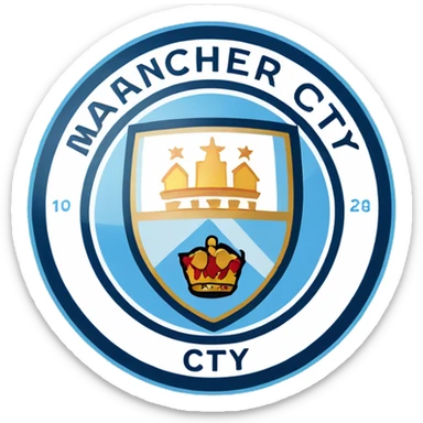 Manchester city badge sticker