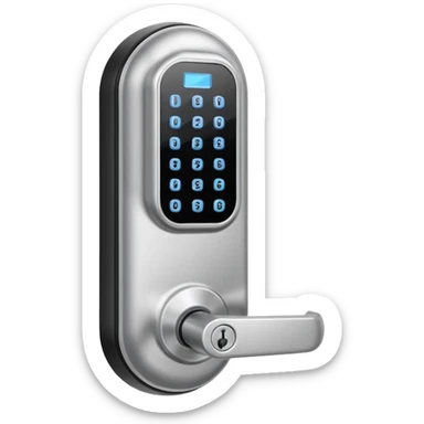 Electronic Door Lock System sticker