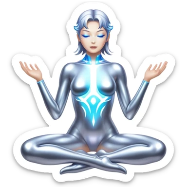 sorayama astral body glowing aura sticker