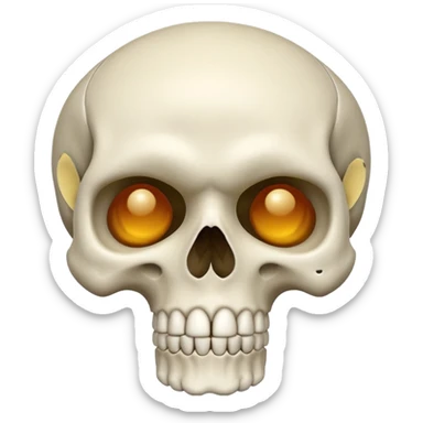 Skull mewing sticker