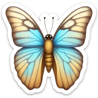 Butterfly with a bow sticker