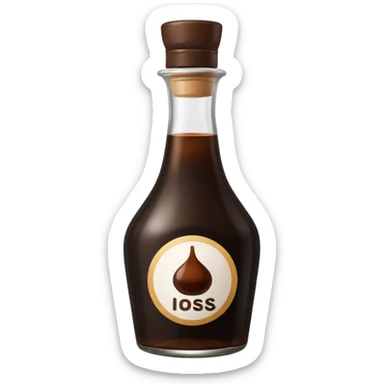 A bottle of soy sauce sticker