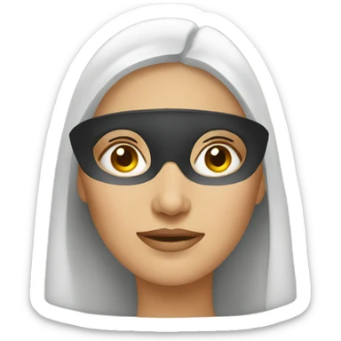 A woman blind sticker