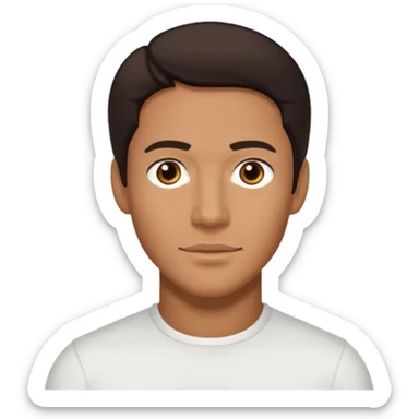 Brian White (Actor) with dark brown hair sticker