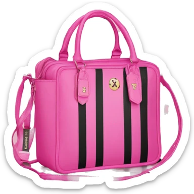Victoria’s Secret bag pink stripe sticker