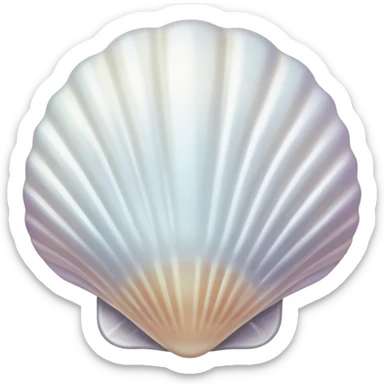 White Seashell sticker