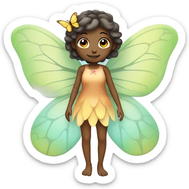 Fairy with butterfly wings sticker