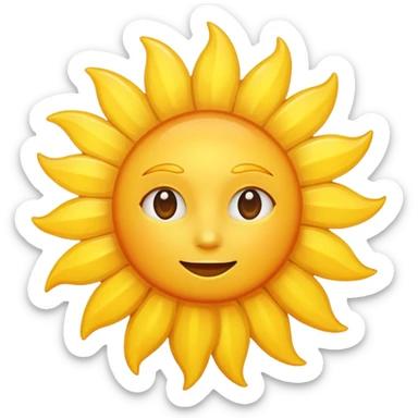 The sun is shining  sticker