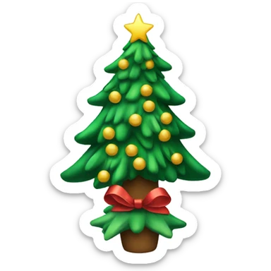 Christmas tree sticker