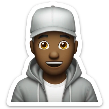 Doodle rapping sticker