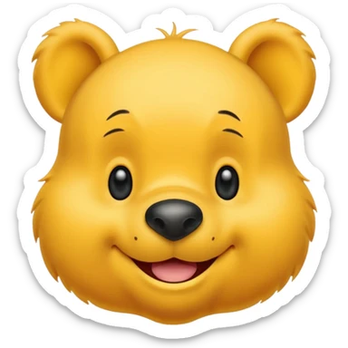 Make a Winnie the pooh emoji sticker