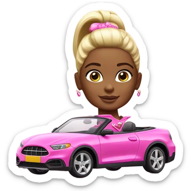Barbie car sticker