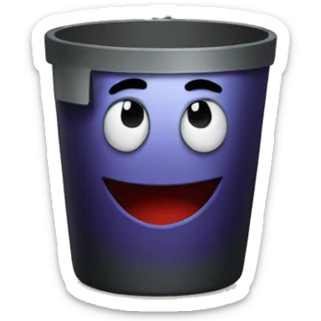 Un vampire dans une poubelle sticker