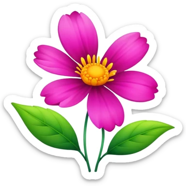 beautiful flower sticker