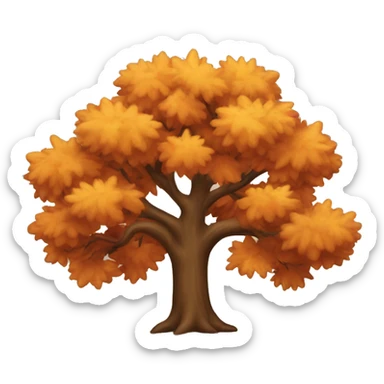 Autumn tree sticker