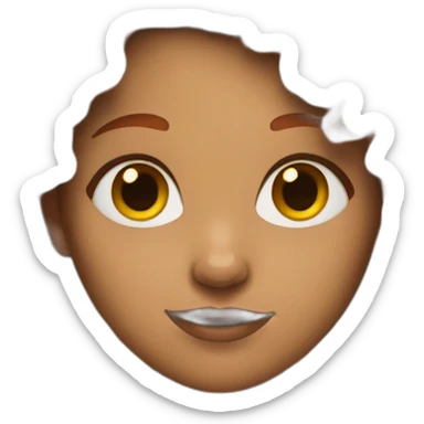 Girl with medium red hair sticker