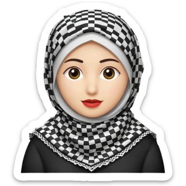 Palestinian keffiyeh sticker