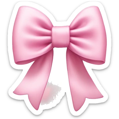 Light pink bow  sticker