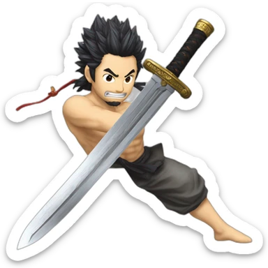 miyamoto mushashi unique epic,rarest  sword sticker