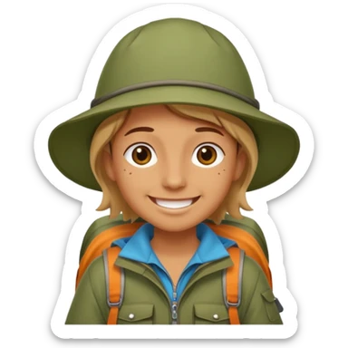 People who are going camping should wear a camping outfit sticker