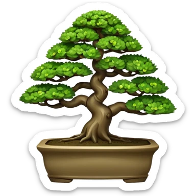 bonsai tree sticker