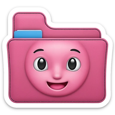 crée moi un dossier de couleur rose  sticker
