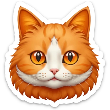 Cat with star eyes sticker