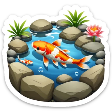 Koi Pond sticker