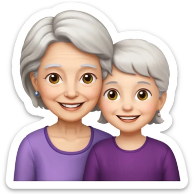 Grandmother - granddaughter sticker