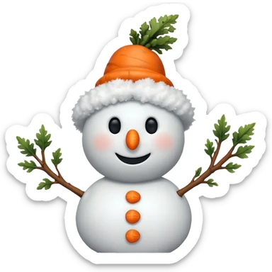 snowman  sticker